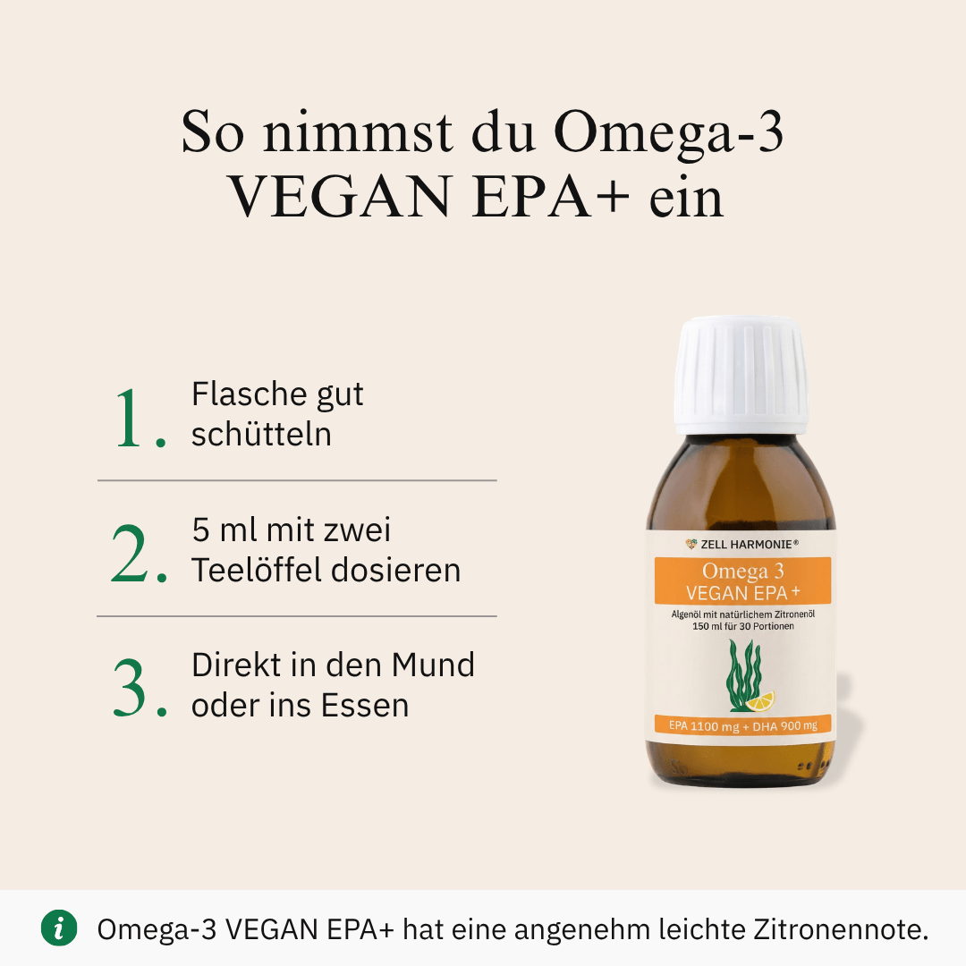 Zell Harmonie® - Omega-3 VEGAN EPA+ (Angebot mit Fettsäuretest)